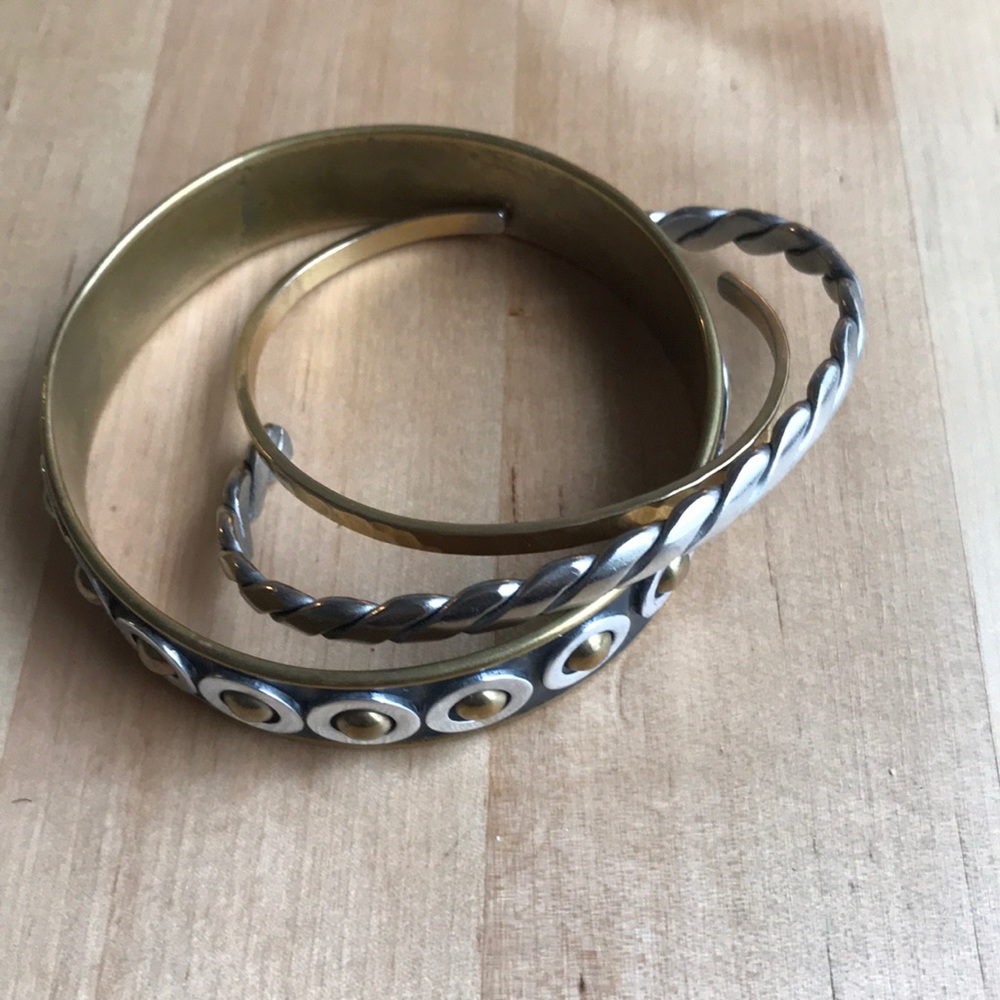 Bundle of Free People Mixed Metal Bracelets